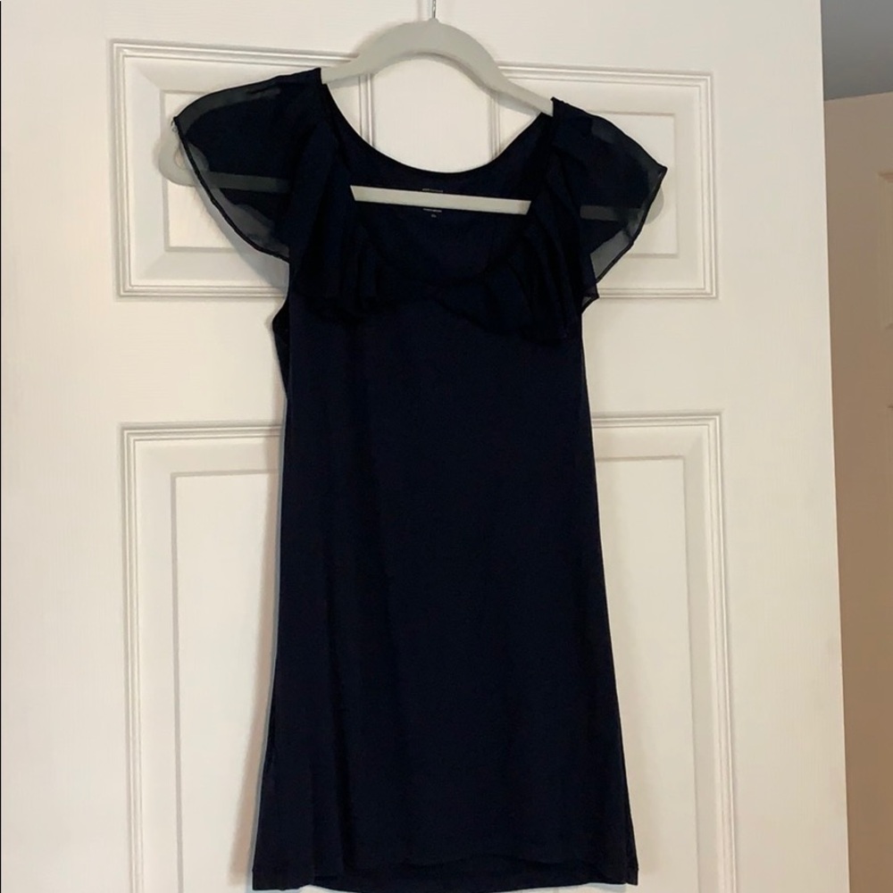 LOFT Navy cotton top